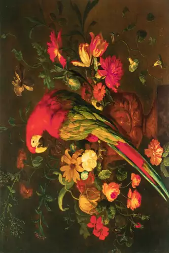 MONDiART Parrot & Flowers  (100061)