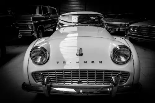 MONDiART Triumph Car B&W  (101114)