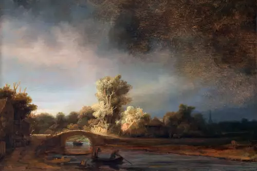 MONDiART Landscape with stone bridge  (102937)