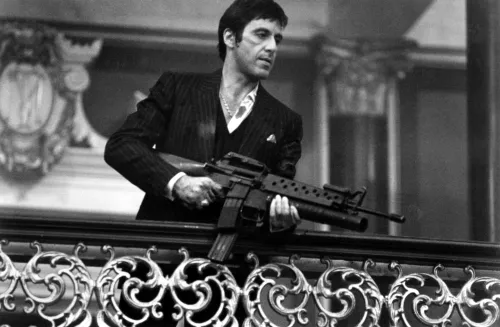 MONDiART Scarface with machinegun (104260)