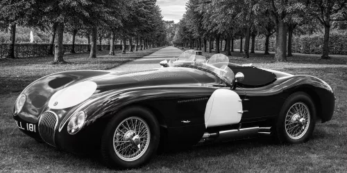 MONDiART Vintage roadster in park (104808)